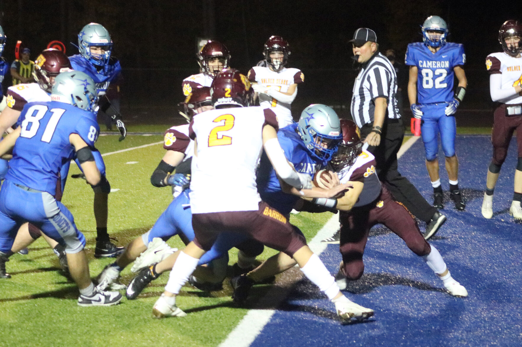 Cameron vs. Barron football 10-9-20